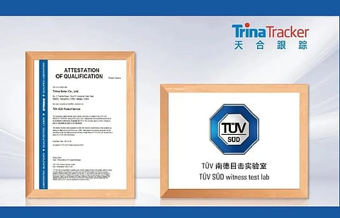 As Trina Solar’s Photovoltaic Mounting System Testing Center gets TMP laboratory qualification, it only demonstrates the quality and reliability of its photovoltaic products. (Photo Credit: Trina Solar)