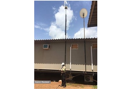 Solar for mines: Reuniwatt was short-listed for the smarter E Award 2022 for its off-grid mine hybridization project. Here, solar & storage and weather forecasting was used to minimize fossil-fuel generator usage. (Source: Reuniwatt)