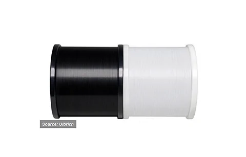 A black ribbon: Ulbrich has developed an innovative black ribbon that is highly suited for use with black solar panels, turning them into truly all-black solar modules.(Source: TaiyangNews)