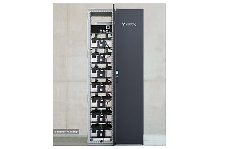 Second life: Voltfan has developed storage solutions based on used EV batteries that get a second life in stationary applications, extending the overall life span of the batteries. (Source: Voltfang)
