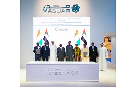 A solar power plant of up to 70 MW capacity will contribute to Côte d'Ivoire’s target to achieve 42% renewable energy mix by 2030, said Masdar while signing an agreement with the country’s Energy Ministry. (Photo Credit: Masdar)