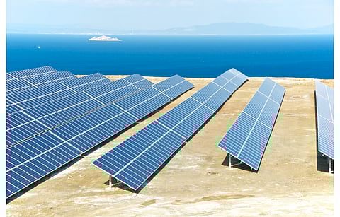 Spain’s Enerside has joined hands with AGE in Italy to develop a 2.6 GW solar joint venture. Pictured are solar panels in an ancient quarry of the ancient Romans on Italy’s Elba Island. (Illustrative Photo; Photo Credit: Matteo Gabrieli/Shutterstock.com)