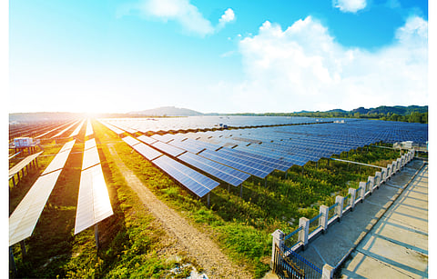 Pictured is a solar power plant in Aragon, Spain which is one of the regions where TotalEnergies will install its solar farms having secured environmental clearance for these. (Illustrative Photo; Photo Credit: Wang An Qi/Shutterstock.com)