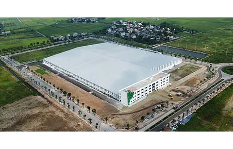 AD Green’s 3 GW solar module fab in An Ninh Industrial Park (in the picture) has started with 500 MW operational capacity with remaining to be ramped up within next 12 months. (Photo Credit: AD Green)