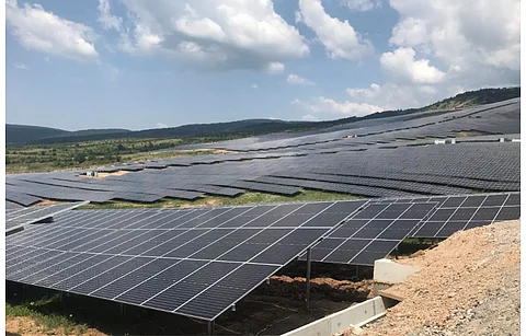 FEC Verila Solar Plant (in the picture) is equipped with more than 220,000 panels and stationed on uneven mountain slope in Bulgaria. (Photo Credit: Electrohold, LinkedIn)