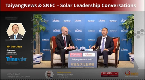 Trina Solar Chairman Gao Jifan At TaiyangNews & SNEC Solar Leadership Conversations