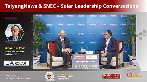 SNEC Exclusive: JA Solar Executive Interview