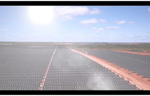Pictured is the screenshot from the video of the Solar Janauba Complex of Elera Renovaveis in Brazil. (Photo Credit: Elera Renovaveis)