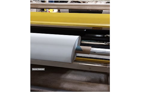 Made in US: Originally designed in the Netherlands and producing in China, Endurans, now owned by a US company, recently started manufacturing activities in US for its coextrusion PP based backsheets. (Source: Endurans)