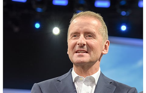 Herbert Diess (in the picture) is firming up plans to enter the solar manufacturing industry in a big way, with JA Solar as the partner of choice. (Photo Credit: Markus Wissmann/Shutterstock.com)