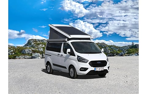 Pictured is Ford Nugget campervan with VIPV modules from OPES. (Photo Credit: OPES Solutions GmbH)