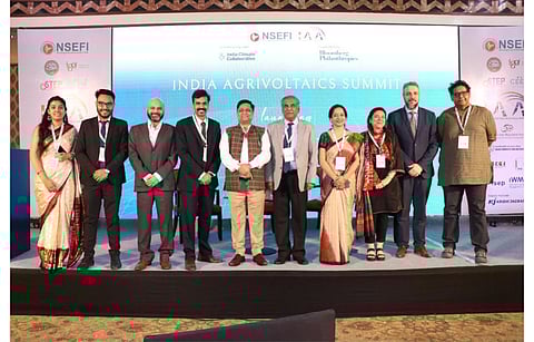 India Agrivoltaics Alliance was launched during the 1st India Agrivoltaics Summit on October 30, 2023. (Photo Credit: NSEFI)