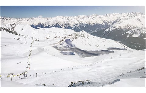 The Davos alpine solar project (illustrated in the picture) is awaiting a referendum by the locals in December 2023. (Photo Credit: IWB)