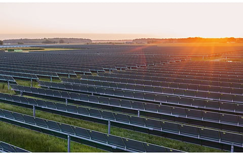 The Conway Solar at Happy project (in the picture) has been built for $125 million private investment. (Photo Credit: Lightsource bp)