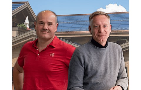 (From L to R) Marcus Bäckmann is the new CTO of 3S Swiss Solar, having given up his COO position to Klaus Schmülling. (Photo Credit: 3S Swiss Solar Solutions AG)