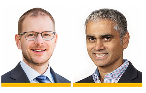 (From l to r) Kurt Wood is taking over from Nipul Patel as Array’s new CFO. (Photo Credit: Array Technologies, Inc.)