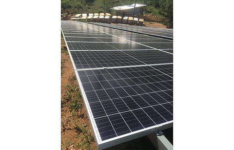 Pictured is a solar farm in Sri Lanka. The country’s national utility CEB has launched a solar tender for 70 MW AC capacity. (Illustrative Photo; Photo Credit: Hasitha Hapuarachchi/Shutterstock.com)