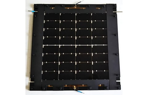 SHARP says it has broken its own world record of 32.65% efficiency in a stacked solar cell to now 33.66%. (Photo Credit: SHARP Corporation)