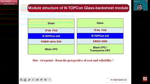 Optimized BOM: Keeping the optimized costs and recallability in view, Hangzhou First is recommending 2 different BOM for the glass-backsheet configuration of TOPCon modules, which are known to suffer from reliability issues. (Photo Credit: TaiyangNews)