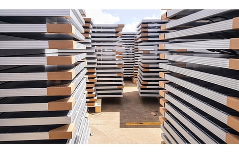 Local media reports say PowerChina has completed its solar modules and inverter auction where it seeks to procure 42 GW each. (Illustrative Photo; Photo Credit: Lidia Daskalova/Shutterstock.com)