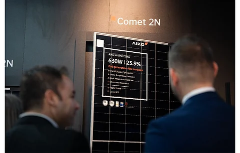 AIKO launched its GEN 2 n-type ABC solar modules at the recent Key Energy Trade Fair in Italy. (Photo Credit: AIKO Solar)