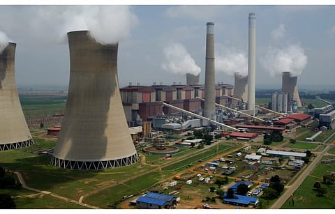 Eskom’s Lethabo coal-fired power station will soon host a 75 MW AC solar plant. Pictured is the Matla Coal Power Station of Eskom. (Photo Credit: Eskom)