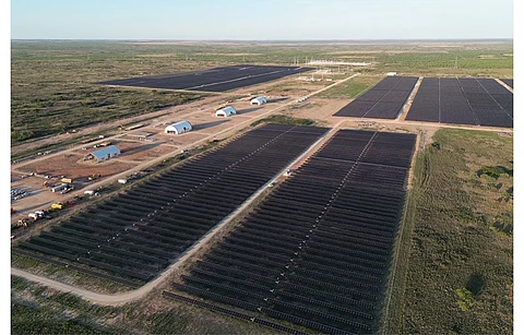 Clearway Energy Group has commissioned the Arica and Victory Pass solar projects on BLM-managed public land. Pictured is the company’s 452 MW Texas Solar Nova Complex in Texas. (Photo Credit: Clearway Energy Group)