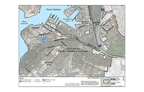 The US Navy has zeroed in on 2 locations at Pearl Harbor in Oahu, Hawaii to develop renewable energy projects. (Photo Credit: US Department of the Navy)