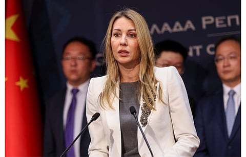 Serbia’s Energy Minister Dubravka Đedović Handanović (in the picture) signed 2 MoUs with Chinese companies recently, including one with Hunan Rich for solar PV. (Photo Credit: Emilija Jovanović)