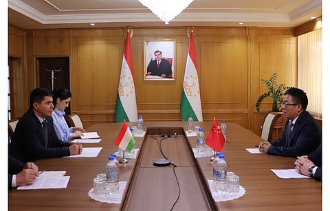 EGing PV has committed to building a solar power plant in the Panj Free Economic Zone of Tajikistan under an MoU with the Economic Development Ministry. (Photo Credit: Ministry of Economic Development and Trade, Tajikistan)