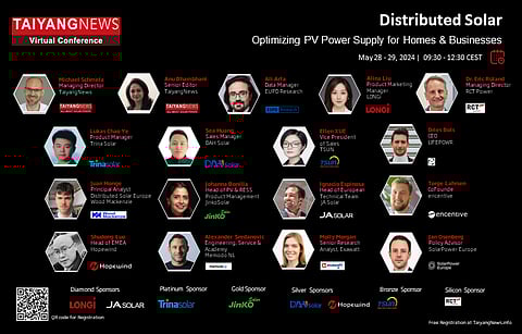 On Day 2 of the TaiyangNews Virtual Conference on Distributed Solar, the focus will be on the various aspects of commercial and industrial solar. Scan the QR code to register for free. (Photo Credit: TaiyangNews)