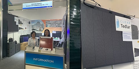 Transparent Tedlar-based flexible panel: Desun has unveiled a flexible solar panel made of DuPont Tedlar transparent frontsheet at Intersolar Europe 2024. (Photo credit: DuPont)
