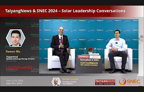 SNEC Exclusive: TaiyangNews’ Michael Schmela Interviews Hopewind’s Damon