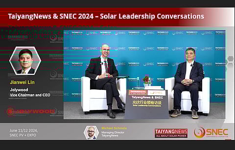 Jolywood’s Jianwei Lin In Talks With TaiyangNews’ Michael Schmela