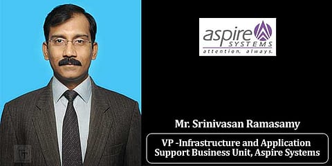 Aspire Systems Names Srinivasan Ramasamy as VP of Their Infrastructure and Application Support Business Unit