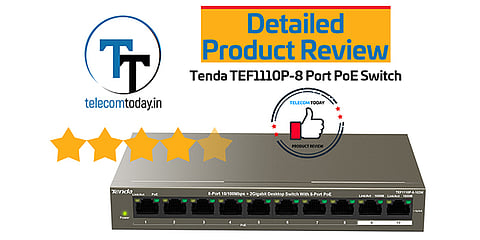Product Review: Tenda TEF1110P-8 Port PoE Switch