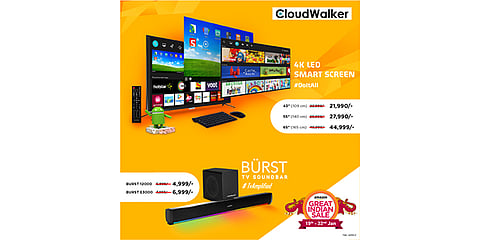 CloudWalker Announces Huge Discounts on LED SMART SCREENS and Soundbar on Amazon