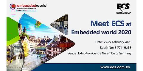 ECS will Introduces its Latest Product Range at Embedded World 2020