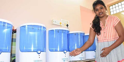Hyderabad’s Startup Emfact Embedded Systems Launches ‘Shodhan-L’ Touch Free Hand Sanitiser Dispenser