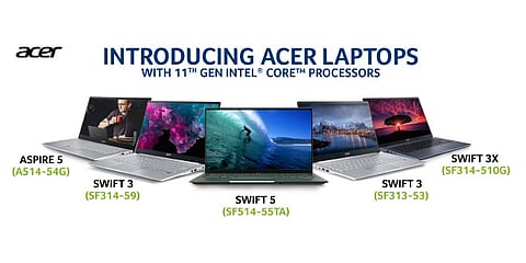 Acer Unveils Five New Laptops in India, Starting at Rs. 54999
