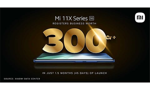 Mi 11X Series Witnessed Sales of Worth INR 300 Crore