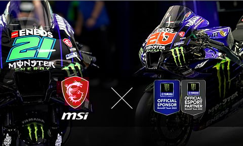 MSI Becomes Official Sponsor & eSport Partner of Monster Energy Yamaha MotoGP