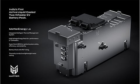Matter Launches Energy 1.0, Active Liquid-cooled 2-Wheeler EV Battery Pack
