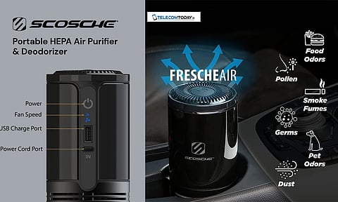 Breathe Fresh Clean Air with Scosche’s Newly Launched ‘AFP2-SP FrescheAir’ Portable Air Purifier