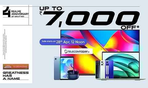 Realme Launches Anniversary Sale, Check Exciting Offers