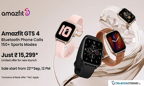 Amazfit GTS 4 Smartwatch to Launch in India Soon
