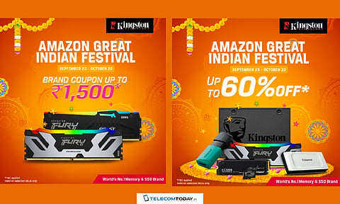 Kingston Offering Up to 60% Discounts on Amazon Great Indian Festival Sale
