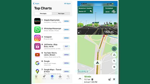 Mappls MapmyIndia App Becomes No. 1 on App Store in India