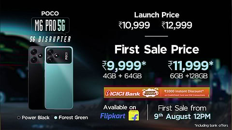 POCO M6 Pro 5G Smartphone Launched in India at Rs 9,999