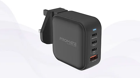 Promate Unveils GaNPort4-100PD Charger for Fast Charging